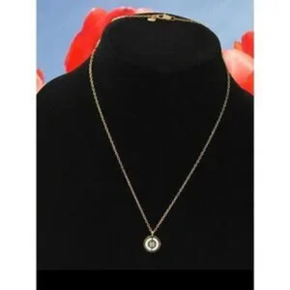 Tory Burch?Delicate Gold Coin Pendant double face. Necklace - Women's Jewelry